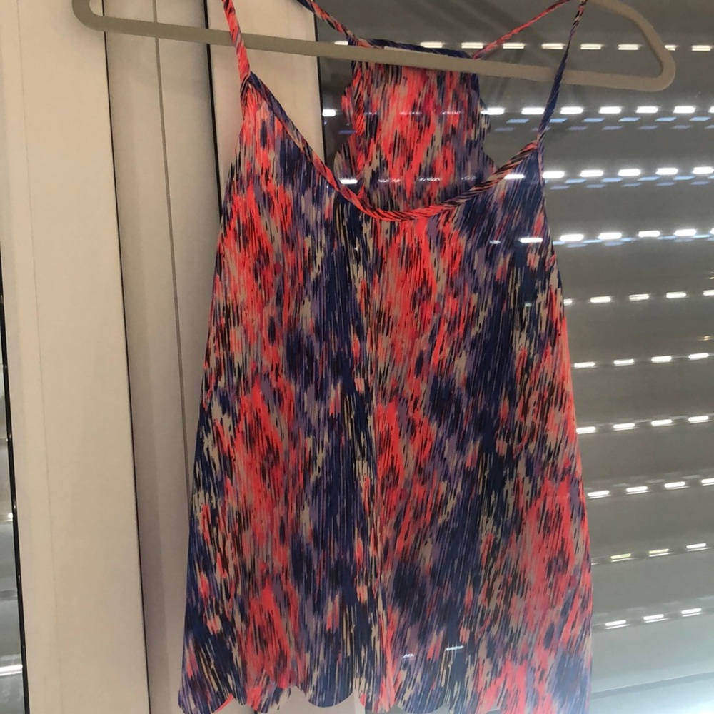 Dainty hooligan Scalloped multi-color tank